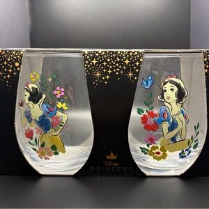 Disney Princess Snow White Floral Glass Set